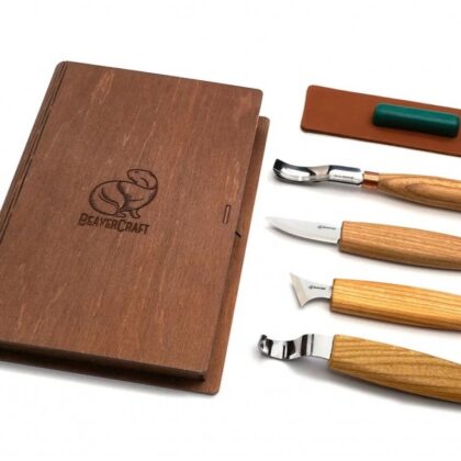 Dárková sada řezbářského setu BeaverCraft S19 BOOK CASE