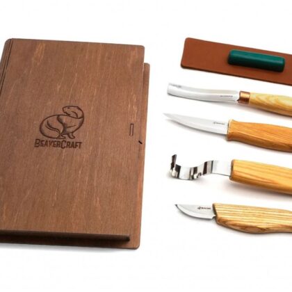 Dárková sada řezbářského setu BeaverCraft S43 BOOK CASE