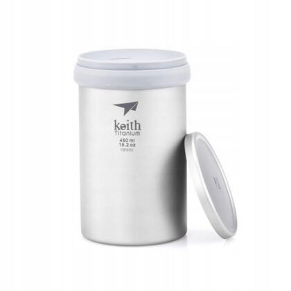 Hrnek Keith Titanium Ti3521 450ml - Stříbrný