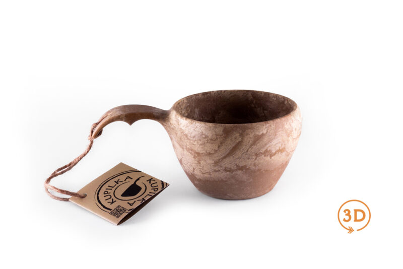 Kupilka KUKSA 370 ml Large + spork 205 SET - Original (BROWN) - Image 2