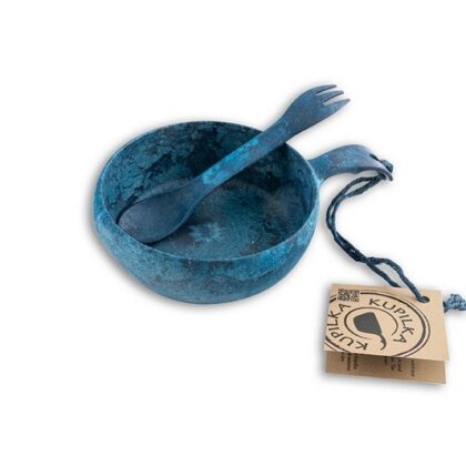 Kupilka MISKA Junior 330 ml + spork 165 SET - Blueberry (BLUE)