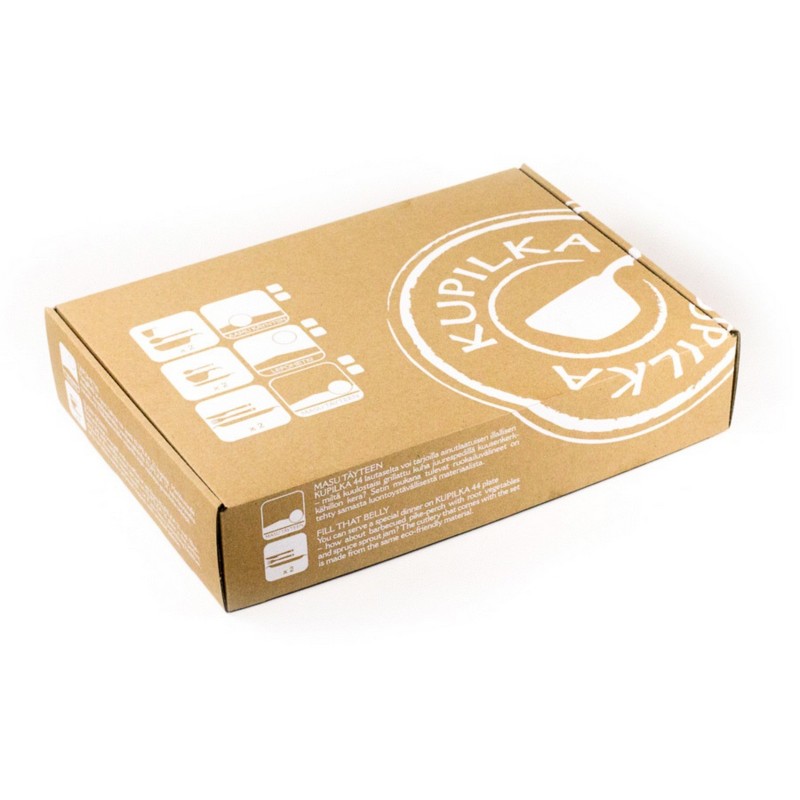 Kupilka Slow Down set - 2x KUKSA - 210 ml + 2x talíř + 2x čajová lžička - Kelo (BLACK) – Obrázok 3