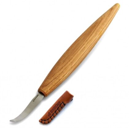 Lžičkový nůž BeaverCraft SK4S - Open Curve Spoon Knife with Leather Sheath