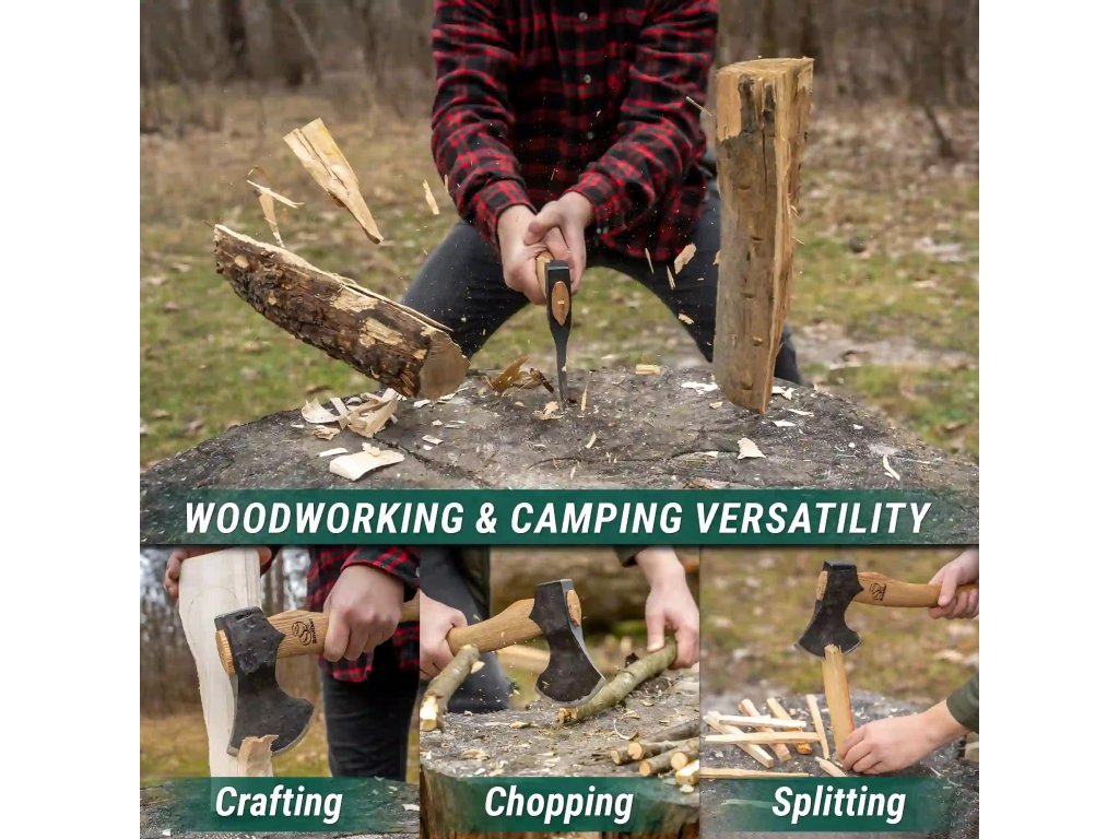 Sekera BeaverCraft Bushcraft Splitting Axe AX3 - 800g – Obrázok 3