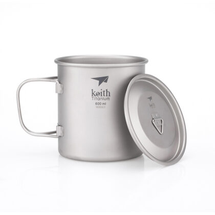 Titanový hrnek s víčkem Keith Mug 600 ml