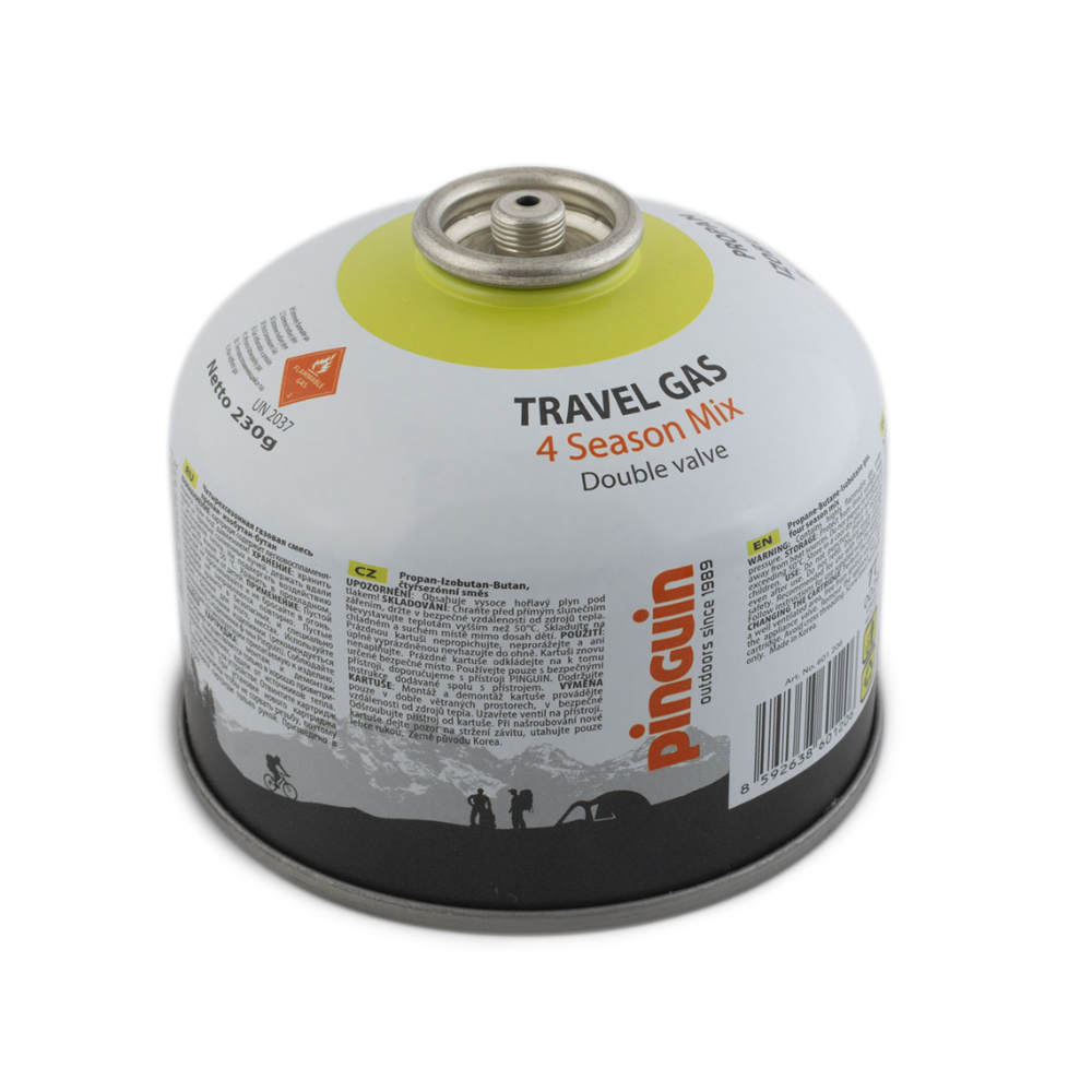 Pinguin plynová kartuša Travel Gas 230 g – kempingová kartuša